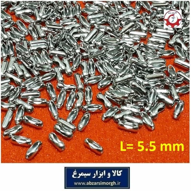 قفل ساچمه ای زیورآلات گردنبند، زنجیر و پلاک شناسایی نقره ای 5.5 میلیمتر فروش تک و تعداد HSK-146