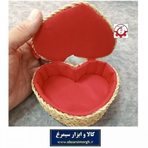 جای لوازم، بدلیجات و زیورآلات قلبی حصیری صنایع دستی و سنتی