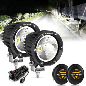 چراغ پروژکتور و مه شکن خودرو آفرود Spot Light گرد کاور مشکی AMZ-003