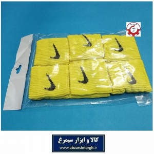 مچ بند کشی برند Nike نایکی یا نایک زمینه زرد طرح کبریتی VMB-034
