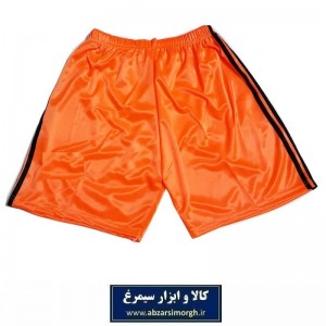 شورت و شلوارک ورزشی مردانه و پسرانه 3 خط طرح آدیداس رنگ نارنجی فروش تک و تعداد VLV-006F
