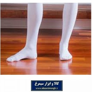 جوراب ورزشی ساق بلند فوتبال رنگ سفید بزرگسال VLV-014