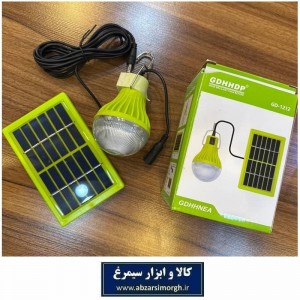 چراغ آویز خورشیدی پنل جدا GD-1212 مناسب فضای باز، کمپینگ و منزل ECG-026