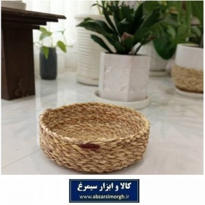 سبد حصیری گرد سایز متوسط بدون دسته HZG-025