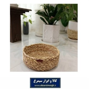 سبد حصیری گرد سایز متوسط بدون دسته صنایع دستی و هنری شمال ایران HWK-025
