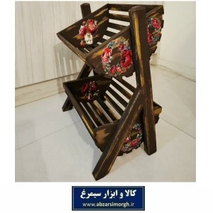 جای سیب زمینی و پیاز چوبی هنر صنایع دستی و چوب