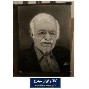 تابلو نقاشی سیاه قلم چهره