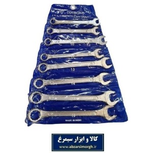 آچار یک سر تخت و یک سر رینگی Diamond دیاموند فروش تک و ست 8 عددی AAC-002