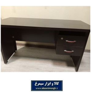 میز اداری چوبی سه خط ۱۴۰ سانت رنگ قهوه ای کارکرده و سالم UTW-003