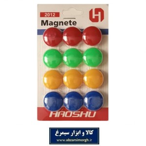 مگنت یا آهنربا 12 عددی وایت بورد، یخچال و لوازم HAOSHU قطر 2 سانت