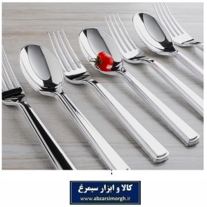 قاشق و چنگال پلاستیکی و لاکچری یکبار مصرف متالایز سیدنی طب پلاستیک 20 عددی HZY-099