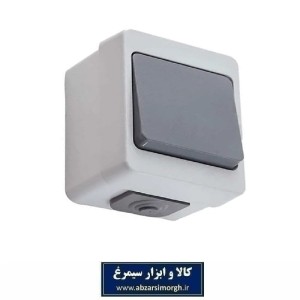 کلید برق تک پل بارانی مدل PE73 پارت الکتریک EKD-002