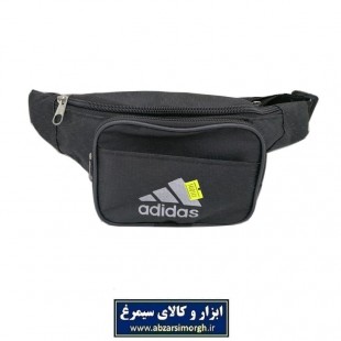 کیف کمری برزنتی ۳ زیپ مشکی جیب دار Adidas آدیداس CKF-006