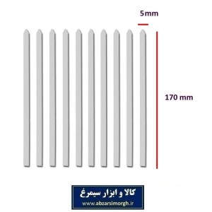 سیخ کباب تابه ای فلزی عرض نیم سانت بسته ۱۰ عددی HSI-006