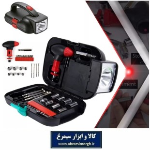 جعبه ابزار و ست بکس Flashlight Tool Box چراغ دار AJB-012