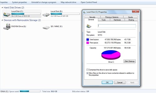 Disk Cleanup پاک‌سازی دیسک: