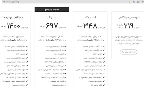 فروشگاه ساز آنلاین وبزی Webzi