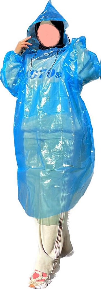 پانچو بارانی نایلونی زرنگین مدل بهمن بدون جیب