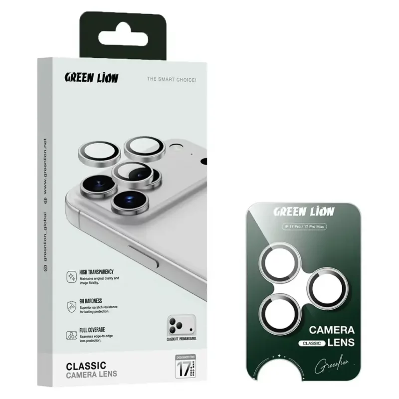 گلس محافظ لنز آیفون سری  17 Green Lion Camera Lens Glass