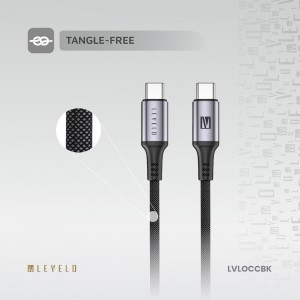 کابل شارژ USB-C to Type-C برند LEVELO مدل otto