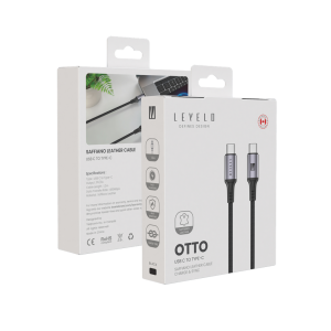 کابل شارژ USB-C to Type-C برند LEVELO مدل otto