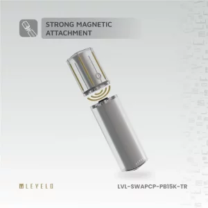 پاور بانک 15000 هزار میلی آمپر ساعت برند LEVELO مدل SWAPCELL PRO