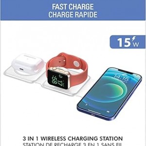 شارژر وایرلس 3 در 1 برند Force Power