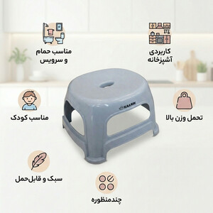 چهارپایه حمام کارین مدل سالین