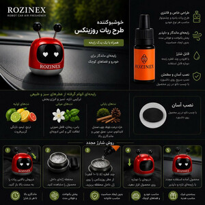 خوشبوکننده خودرو روزینکس مدل ROBO با رایحه مرکبات وزن 25 گرم