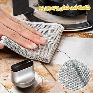 اسکاچ و سیم ظرفشویی روزینکس مدل ضدخش 2 لایه بسته 10 عددی