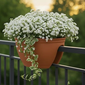 گلدان نرده ای دو طرفه بزرگ مهرنی