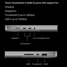 لپ تاپ 16.2 اینچی اپل مدل MacBook Pro MGED4 2026 -M5 Max-36GB RAM-2TB SSD-Retina 120Hz