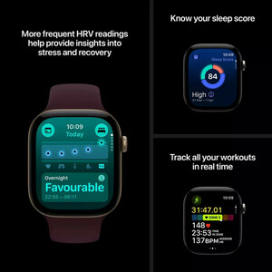 ساعت هوشمند 42 میلی‌متری اپل مدل Watch Series 12 Aluminum Case با بند سیلیکونی، سازگار با iOS 27 و بالاتر