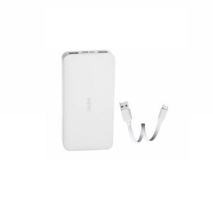 شارژر همراه شیائومی مدل Redmi ظرفیت 10000 میلی آمپر ساعت به همراه کابل تبدیل microUSB - نسخه گلوبال