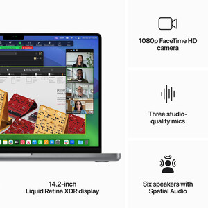 لپ تاپ 14.2 اینچی اپل مدل MacBook Pro MRX63 2023-M3 Pro 18GB 512SSD