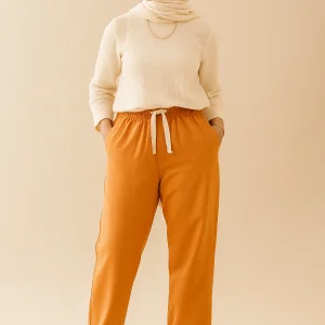 شلوار لینن نیم بگ زنانه