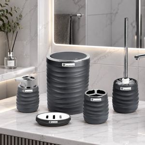 ست سرویس بهداشتی طوسی پررنگ پیکسل