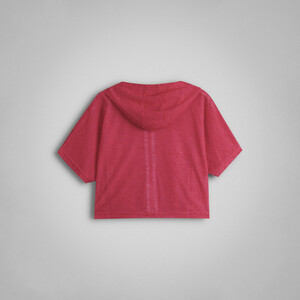 کراپ تی شرت  ورزشی آستین کوتاه زنانه نوزده نودیک مدل TS1992 B