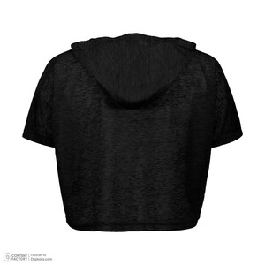 کراپ تی شرت  ورزشی آستین کوتاه زنانه نوزده نودیک مدل TS1992 B