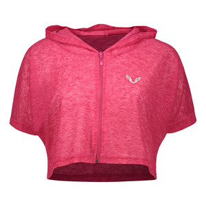 کراپ تی شرت  ورزشی آستین کوتاه زنانه نوزده نودیک مدل TS1992 B