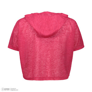 کراپ تی شرت  ورزشی آستین کوتاه زنانه نوزده نودیک مدل TS1992 B