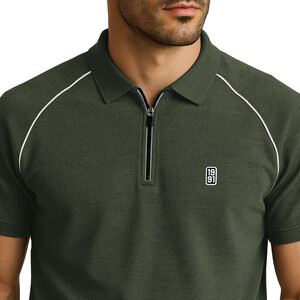 پولوشرت آستین کوتاه مردانه نوزده نودیک مدل POL1926 Gr