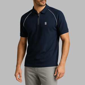 پولوشرت آستین کوتاه مردانه نوزده نودیک مدل POL1926 Gr