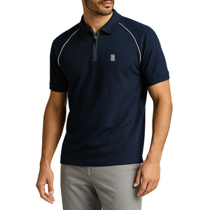 پولوشرت آستین کوتاه مردانه نوزده نودیک مدل POL1926 Gr