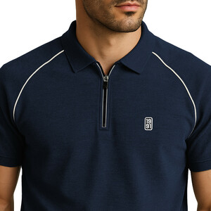 پولوشرت آستین کوتاه مردانه نوزده نودیک مدل POL1926 Gr