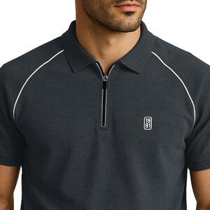 پولوشرت آستین کوتاه مردانه نوزده نودیک مدل POL1926 Gr