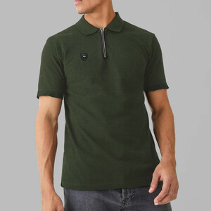 پولوشرت آستین کوتاه مردانه نوزده نودیک مدل POL1925 Gr