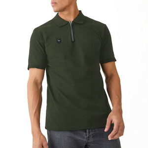 پولوشرت آستین کوتاه مردانه نوزده نودیک مدل POL1925 Gr