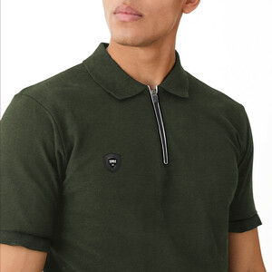 پولوشرت آستین کوتاه مردانه نوزده نودیک مدل POL1925 Gr