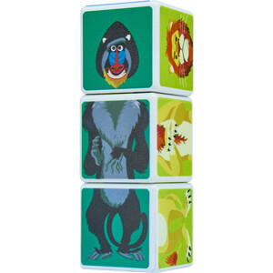 مکعب مغناطیسی 3 تایی حیوانات ساوانا